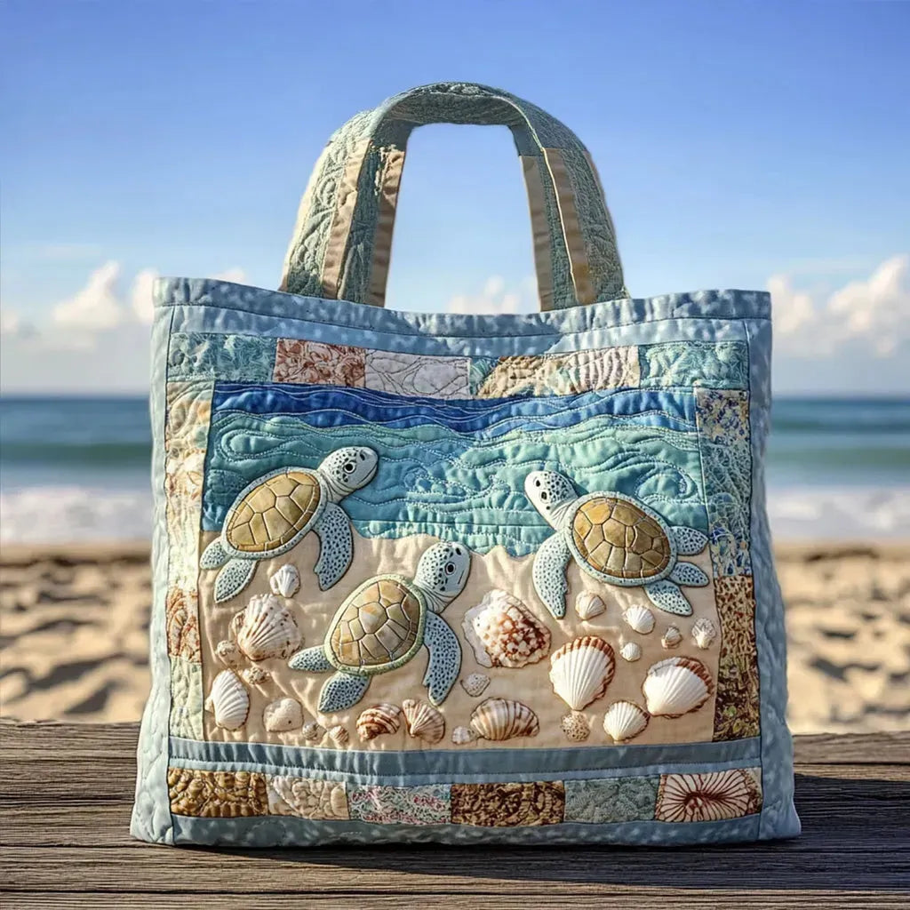 Bolsa Tote Acolchada Tortuga