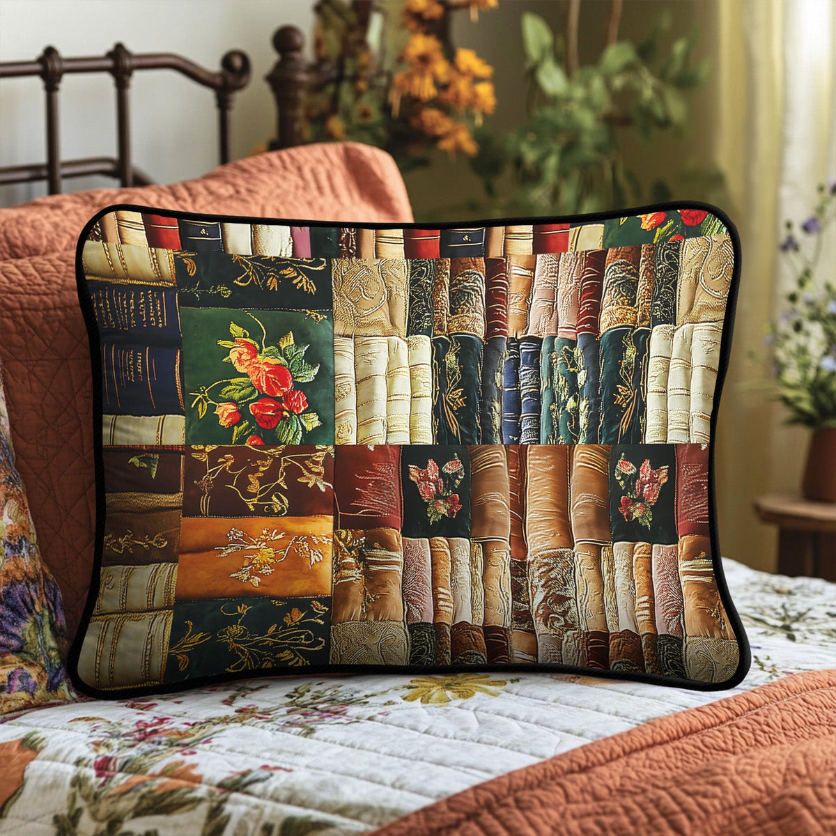 Funda de Almohada de Ropa de Cama Acolchada Retreat de Bookworms