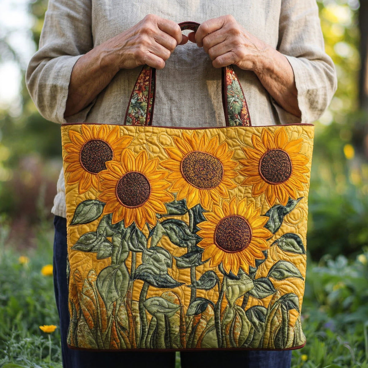 Bolso Tote Acolchado Girasol Clásico