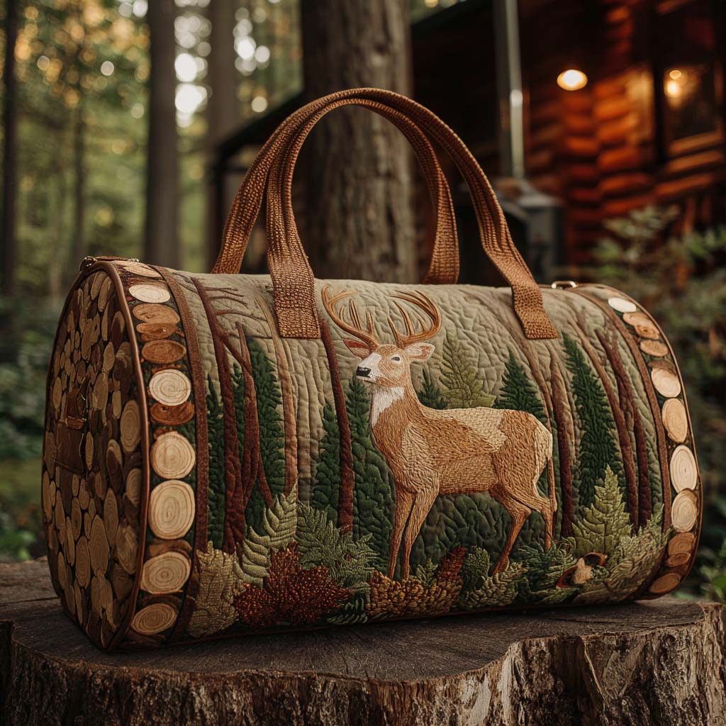 Bolsa de Viaje Acolchada de Ciervo de Otoño