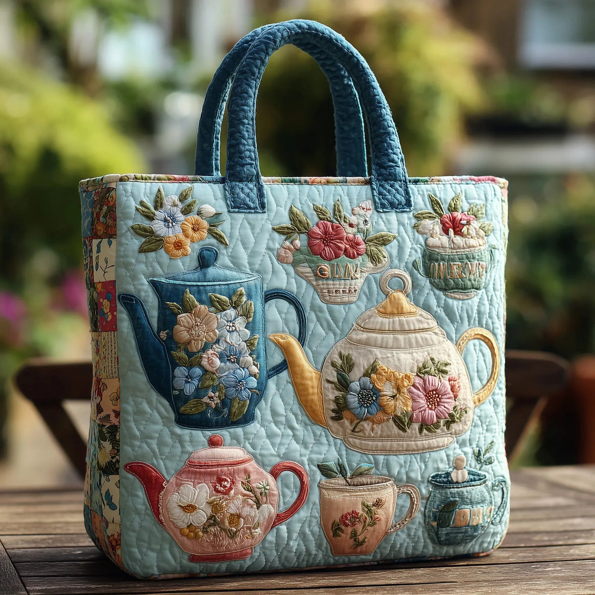 Bolsa Acolchada Bule Floral
