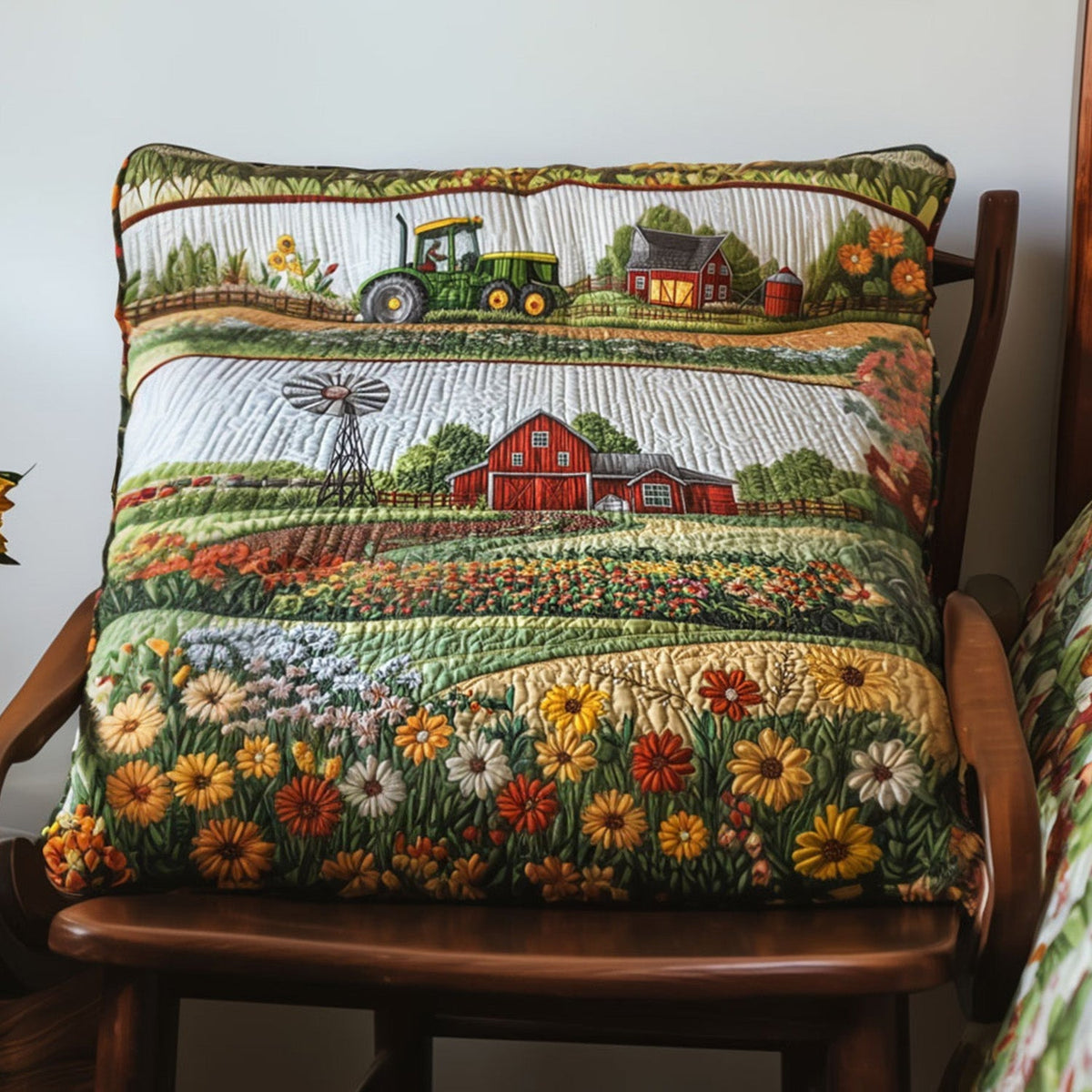 Funda de Almohada Acolchada Barnyard Blossom
