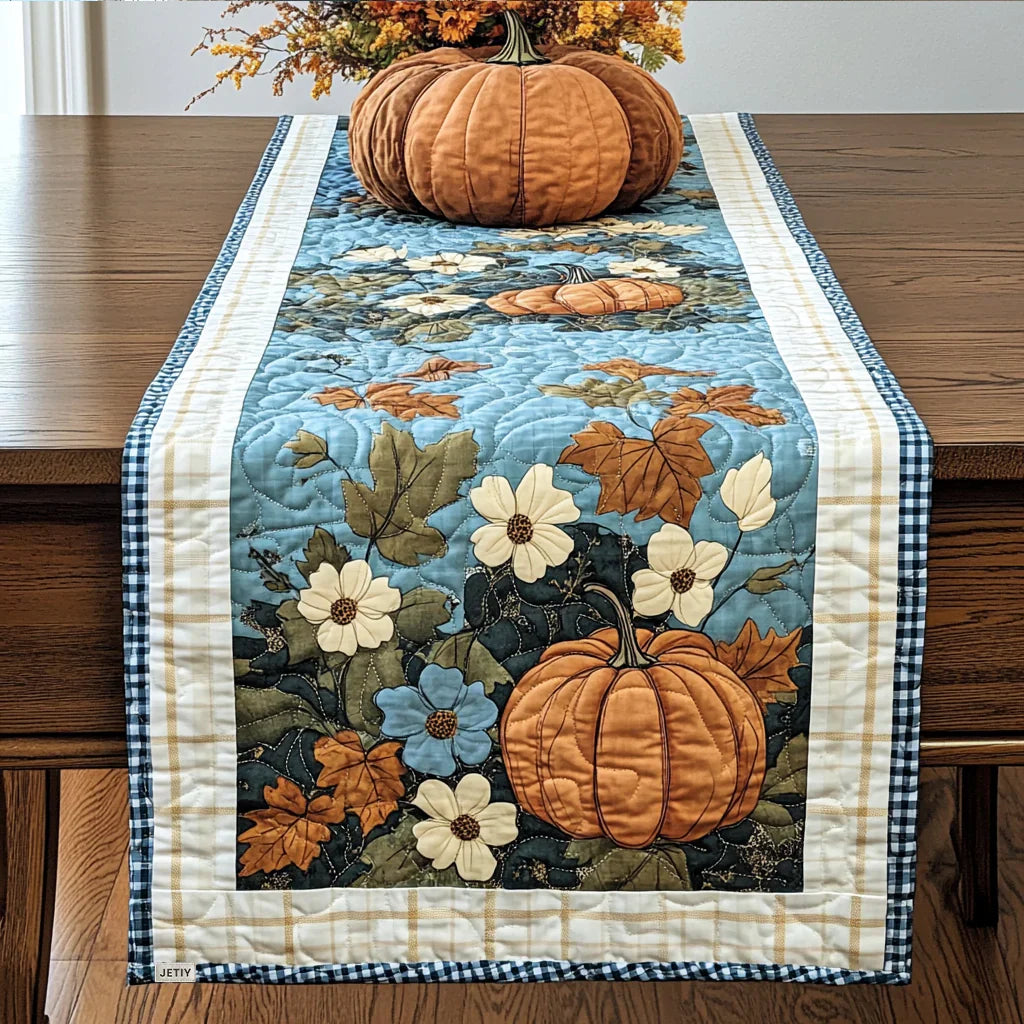Camino de mesa acolchado - Época de la Especiería de Calabaza