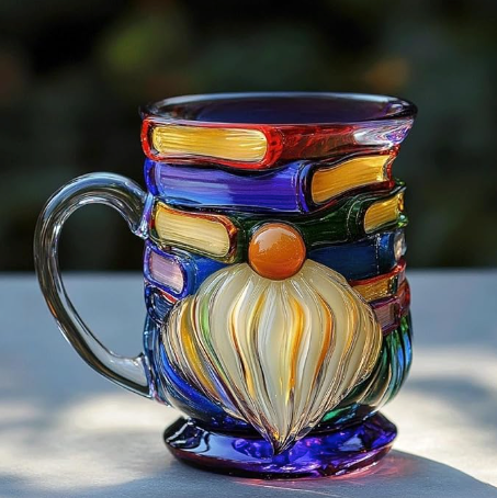 Taza Nain Artesanal para Amantes de Libros 3D