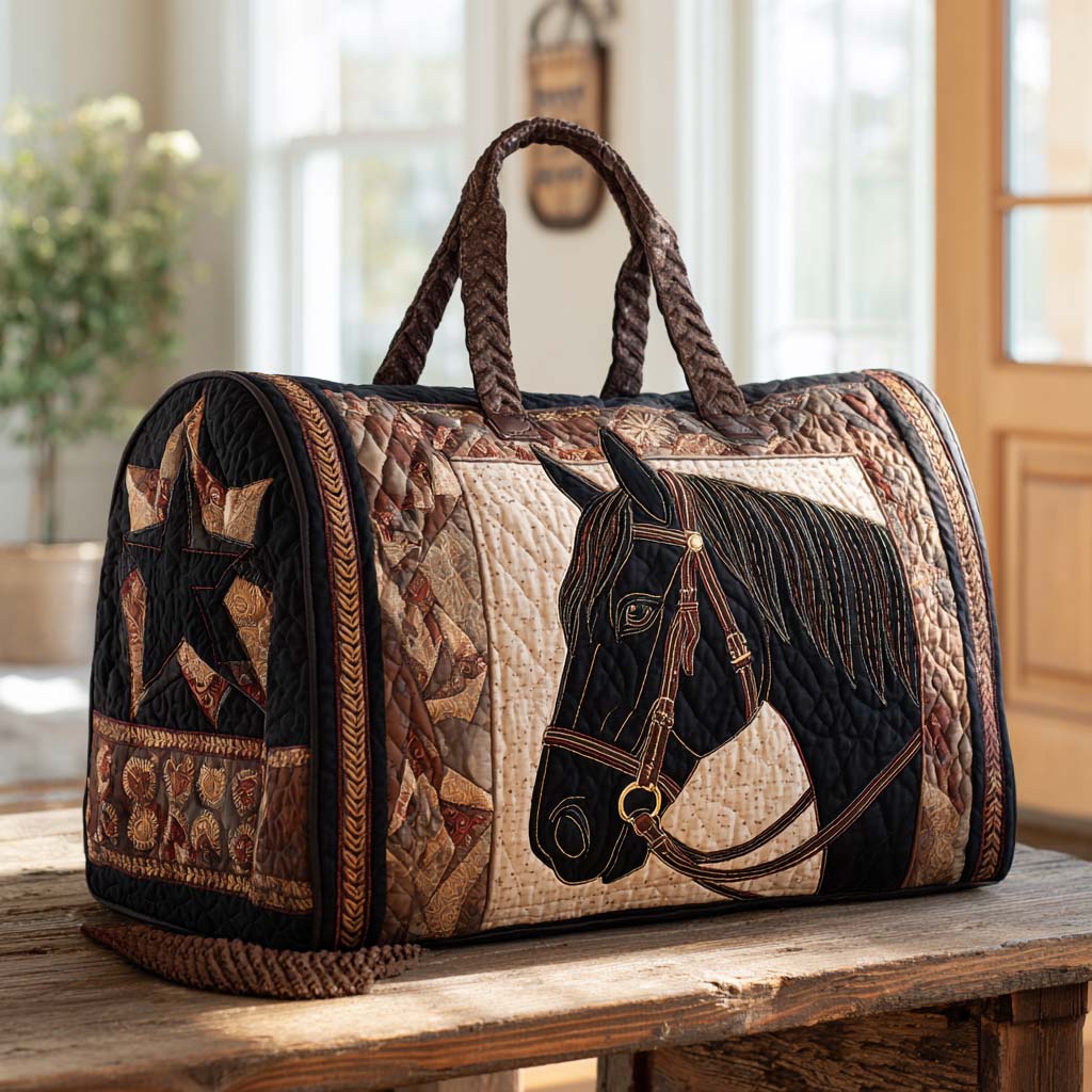 Bolsa de Duffle Acolchada Western Star Horse