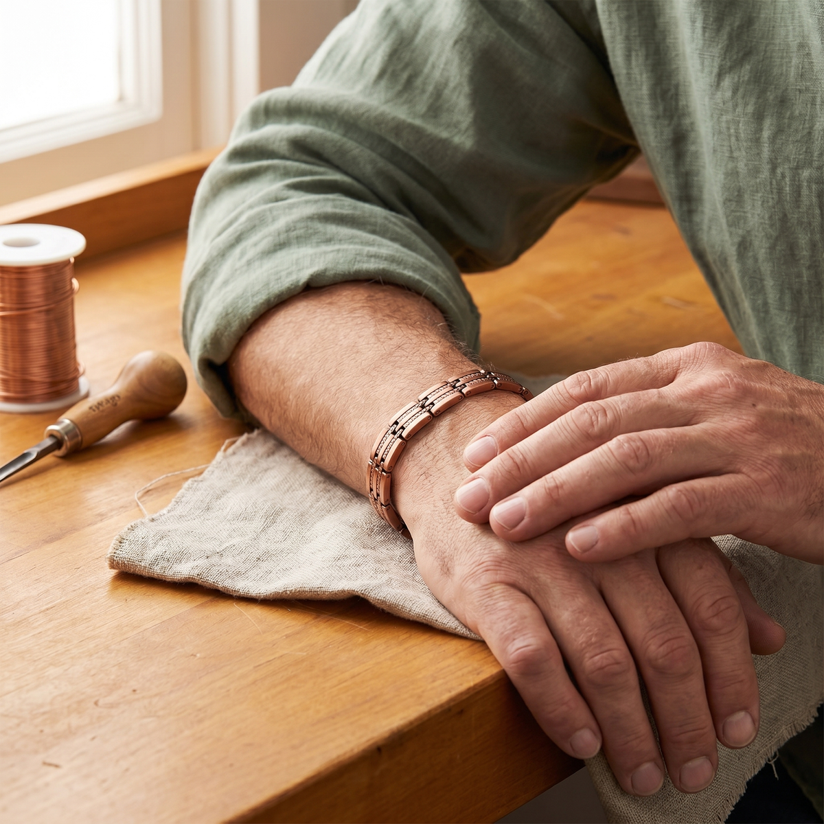 Pulsera de Cobre para Hombre