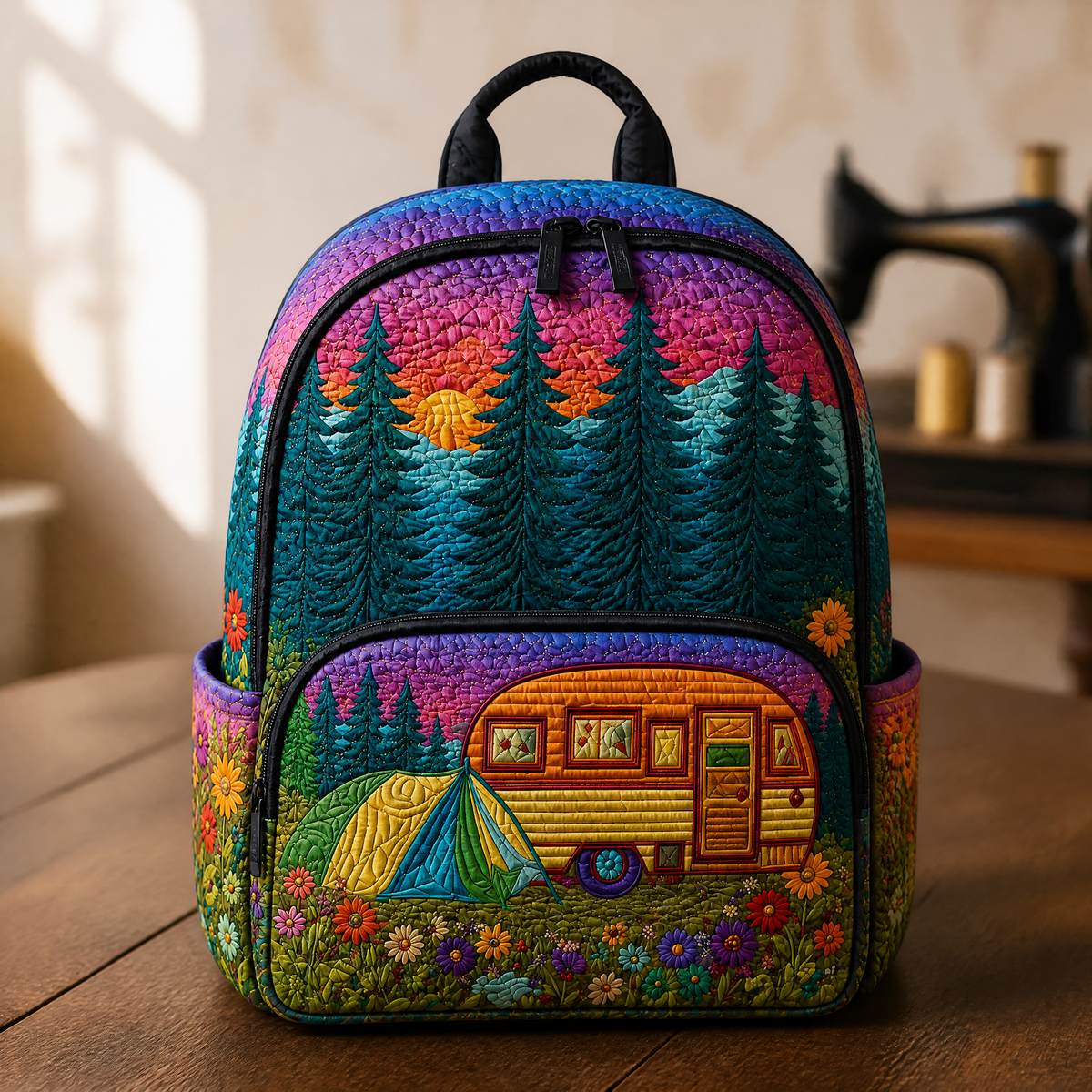 Mochila de acolchado - Ambiente de camping