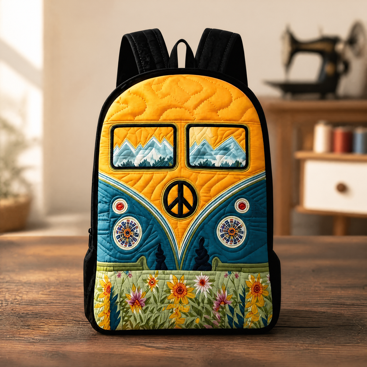Mochila de acolchado - Correas de hombro negras