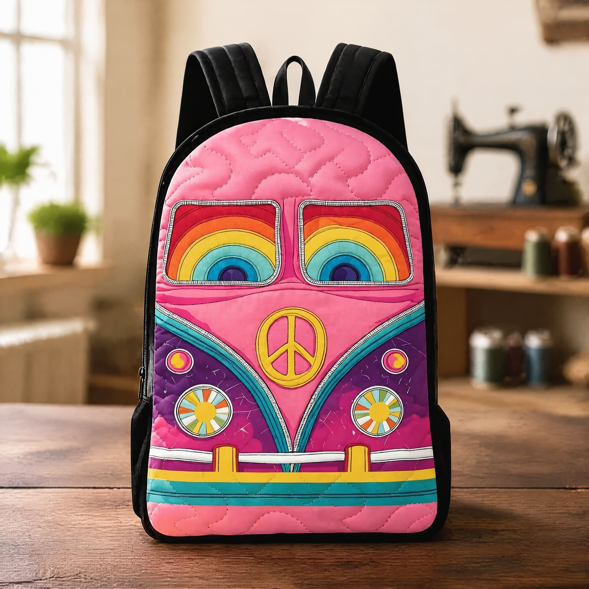 Mochila de acolchado - Correa de hombro negra